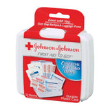 First Aid Kit Johnson and Johnson to Go Plastic Case - BeHope