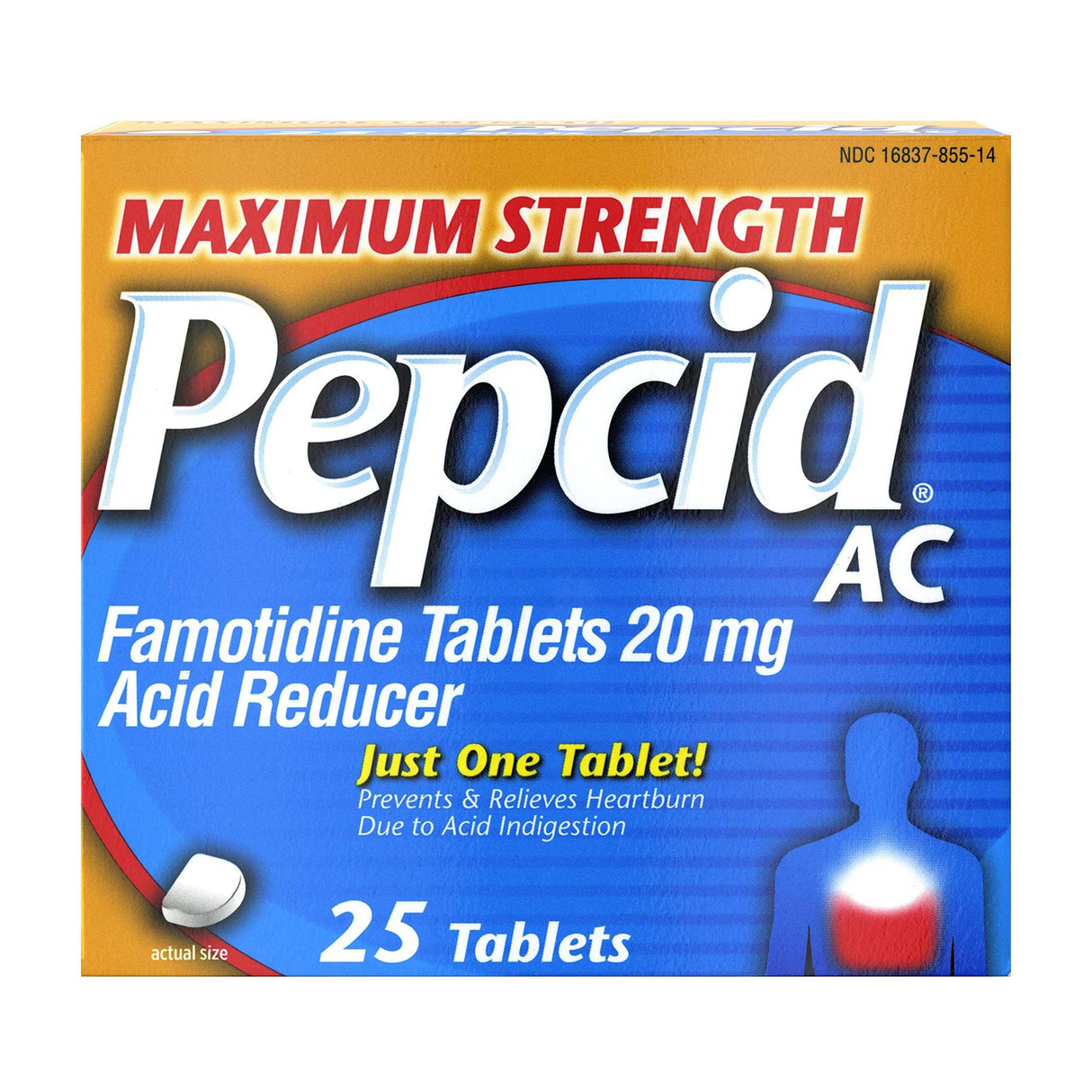 Antacid Pepcid® AC Maximum Strength 20 mg Strength Tablet 25 per Box - BeHope