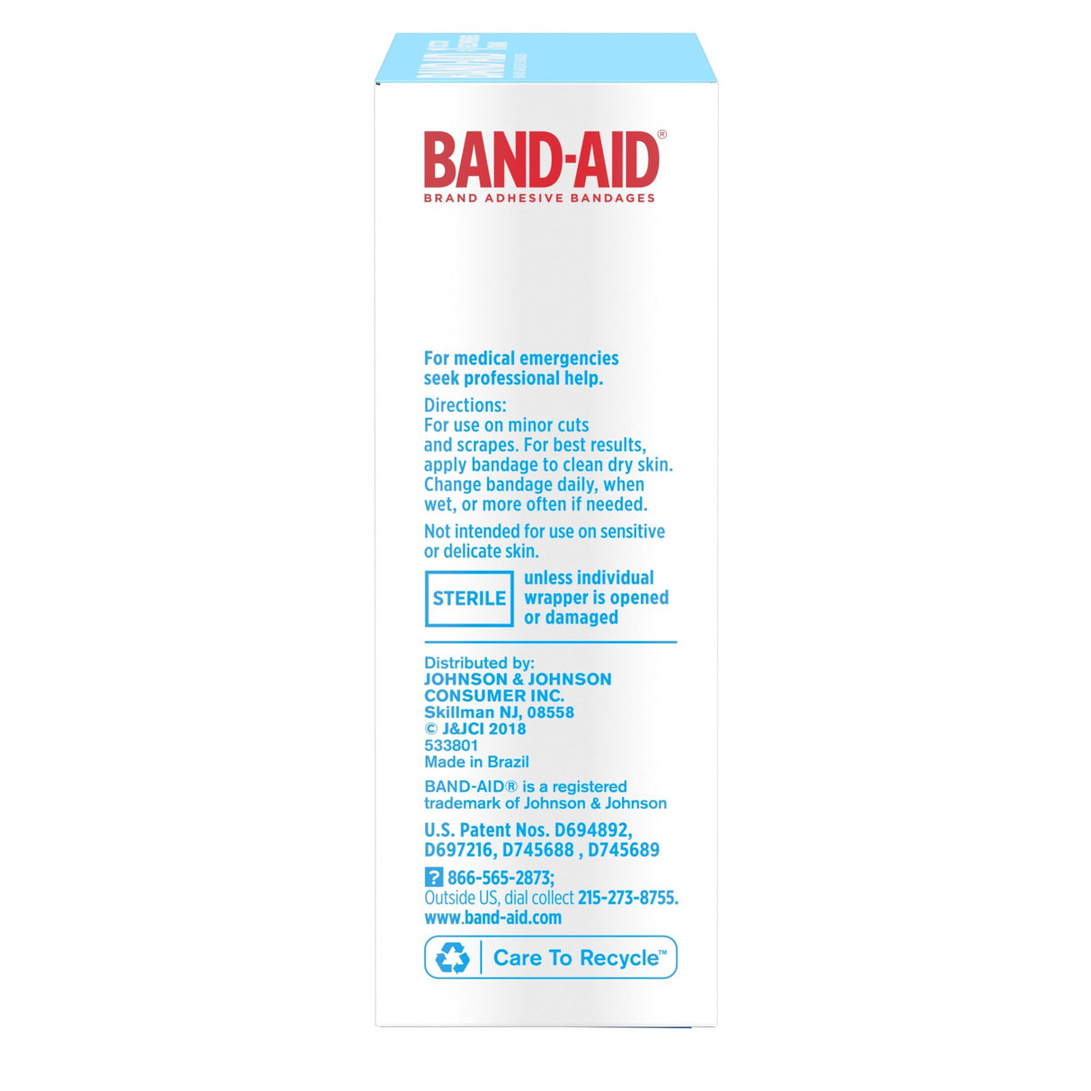 Waterproof Adhesive Strip Band-AidÂ® Water BlockÂ® Tough Stripsâ„¢ Plastic Tan 1-3/4 X 4 Inch Sterile - BeHope