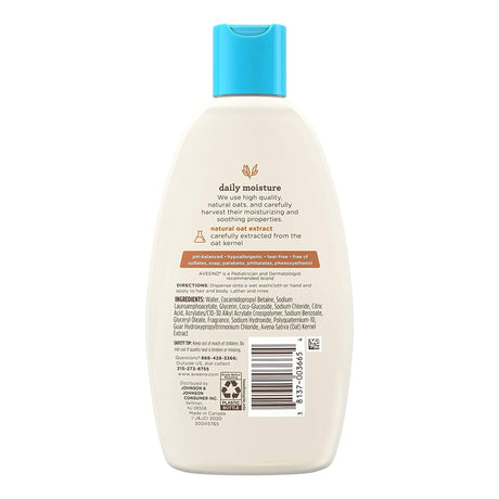 Baby Shampoo And Body Wash Aveeno® Baby Tear Free Oat Extract Sensitive Skin - BeHope