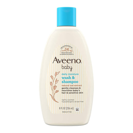 Baby Shampoo And Body Wash Aveeno® Baby Tear Free Oat Extract Sensitive Skin - BeHope