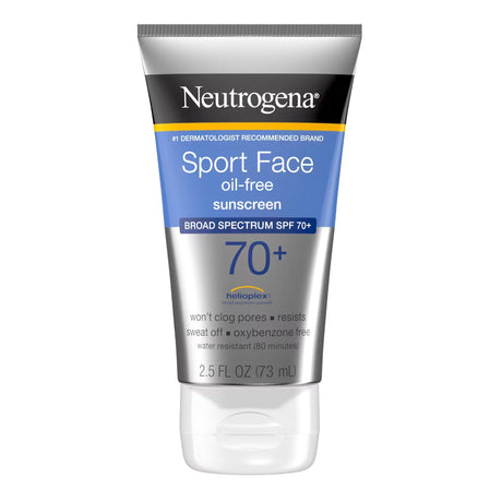 Sunscreen Neutrogena® Sport Face SPF 70 Lotion 2.5 oz. Tube - BeHope