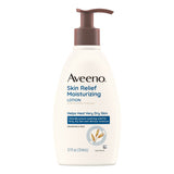 Hand and Body Moisturizer Aveeno® Skin Relief 12 oz. Pump Bottle Unscented Lotion - BeHope