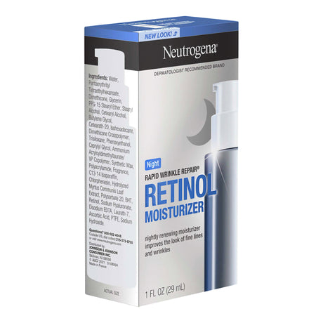 Facial Moisturizer Neutrogena® Rapid Wrinkle Repair® Night 1 oz. Pump Bottle Unscented Lotion - BeHope