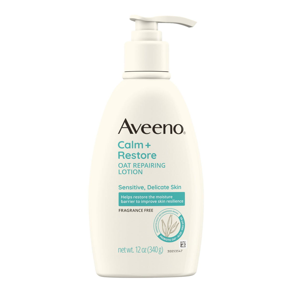 Hand and Body Moisturizer Aveeno® Calm + Restore Oat Replenishing Lotion 12 oz. Pump Bottle Unscented Lotion - BeHope
