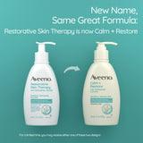 Hand and Body Moisturizer Aveeno® Calm + Restore Oat Replenishing Lotion 12 oz. Pump Bottle Unscented Lotion - BeHope