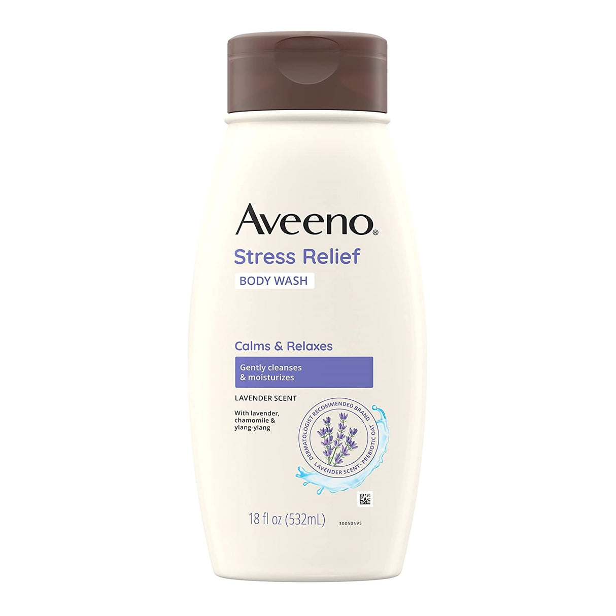 Body Wash Aveeno® Stress Free Liquid 18 oz. Bottle Lavender Scent - BeHope