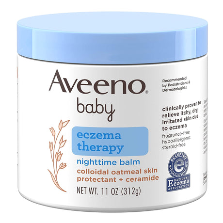 Aveeno® Baby Eczema Therapy Unscented Nighttime Balm for Itchy Skin - BeHope