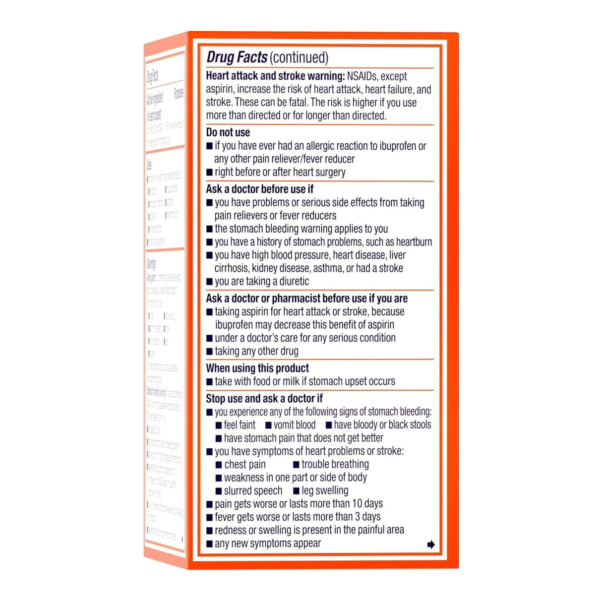 Pain Relief Motrin® IB 200 mg Strength Ibuprofen Capsule - BeHope