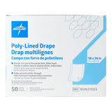 General Purpose Drape Medline Poly Lined Towel Drape 18 W X 26 L Inch Sterile