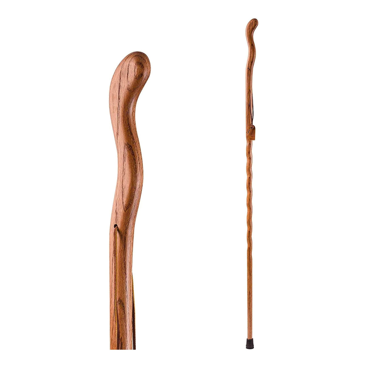 Walking Stick Brazos™ Twisted Fitness Walker Wood 48 Inch Height Tan - BeHope