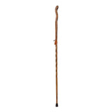Walking Stick Brazos™ Twisted Fitness Walker Wood 55 Inch Height Brown - BeHope