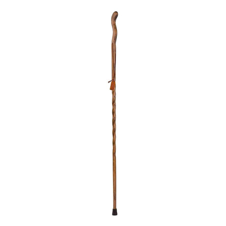 Walking Stick Brazos™ Twisted Fitness Walker Wood 55 Inch Height Brown - BeHope