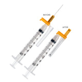Safety Hypodermic Syringe with Needle EasyPoint® 3 mL 1 Inch 25 Gauge Retractable Safety Needle Regular Wall - BeHope