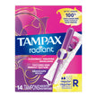 Tampon Tampax® Radiant Regular Absorbency Plastic Applicator Individually Wrapped - BeHope