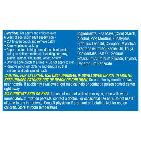 Vicks® Vapopatch™ Soothing Non-Medicated Vapor Aroma Patches - BeHope