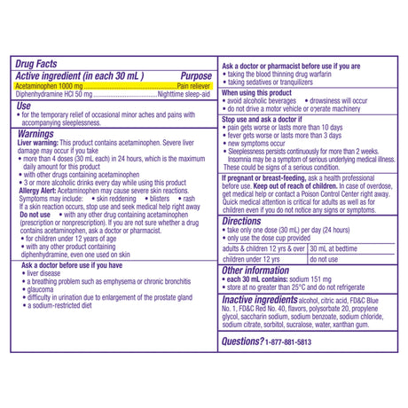Vicks® Night Time Liquid Sleep Aid for Restful Sleep - BeHope