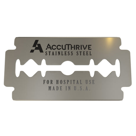 Surgical Prep Blade AccuThrive® For Surgical Prep Handles Double Edge NonSterile - BeHope