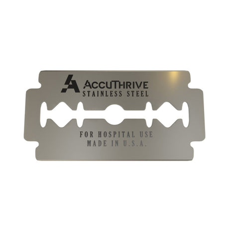 Surgical Prep Blade AccuThrive® For Surgical Prep Handles Double Edge NonSterile - BeHope