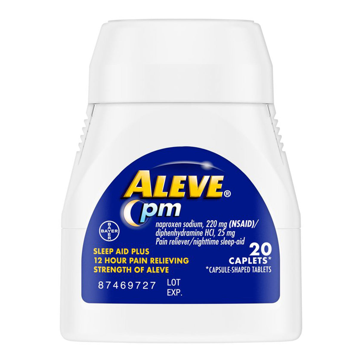 Night Time Pain Relief Aleve® PM 220 mg Strength Naproxen Sodium Capsule - BeHope