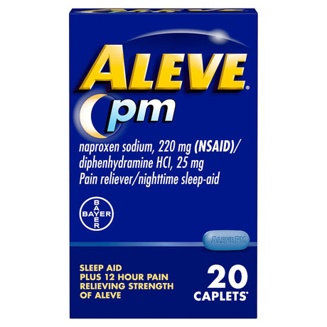 Night Time Pain Relief Aleve® PM 220 mg Strength Naproxen Sodium Capsule - BeHope