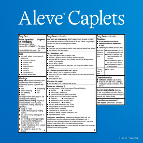 Pain Relief Aleve® 220 mg Strength Naproxen Sodium Capsule - BeHope