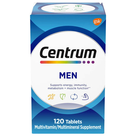 Multivitamin Supplement Centrum® Men for Energy Metabolism and Immune Support - BeHope