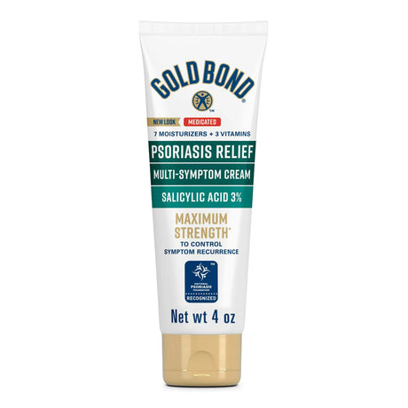 Psoriasis Cream Gold Bond® Psoriasis Relief 4 oz. Tube Unscented Cream - BeHope