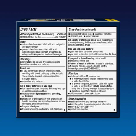 Antacid Zantac 360°® Maximum Strength 20 mg Strength Tablet 50 per Bottle - BeHope