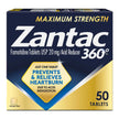 Antacid Zantac 360°® Maximum Strength 20 mg Strength Tablet 50 per Bottle - BeHope
