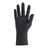Exam Glove CareStock™ Small NonSterile Nitrile Standard Cuff Length Fully Textured Black Not Rated - BeHope