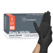 Exam Glove CareStock™ Large NonSterile Nitrile Standard Cuff Length Fully Textured Black Not Rated - BeHope