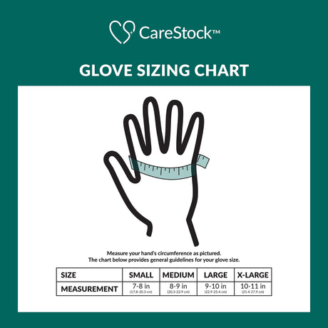 Exam Glove CareStock™ Small NonSterile Nitrile Standard Cuff Length Textured Fingertips Blue Chemo Tested - BeHope