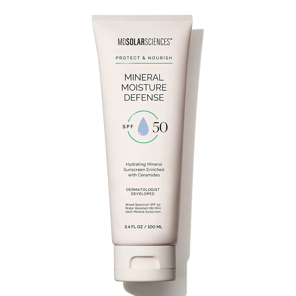 Sunscreen MDSolarsciences™ Mineral Moisture Defense SPF 50 Cream 3.4 oz. Tube - BeHope