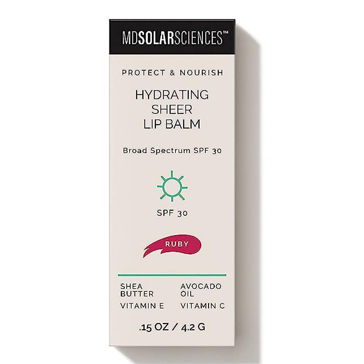Tinted Lip Balm with Sunscreen MDSolarsciences™ Hydrating Sheer 0.15 oz. Tube - BeHope