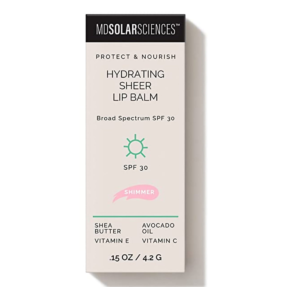 Tinted Lip Balm with Sunscreen MDSolarsciences™ Hydrating Sheer 0.15 oz. Tube - BeHope