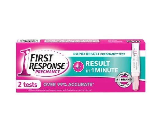 Reproductive Health Test Kit First Response® hCG Pregnancy Test 2 Tests CLIA Waived - BeHope
