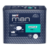 Bladder Control Pad Seni® Man Active 8-9/10 X 10-3/5 Inch Moderate Absorbency Super Absorbent Core One Size Fits Most - BeHope