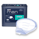 Bladder Control Pad Seni® Man Active 8-9/10 X 10-3/5 Inch Moderate Absorbency Super Absorbent Core One Size Fits Most - BeHope