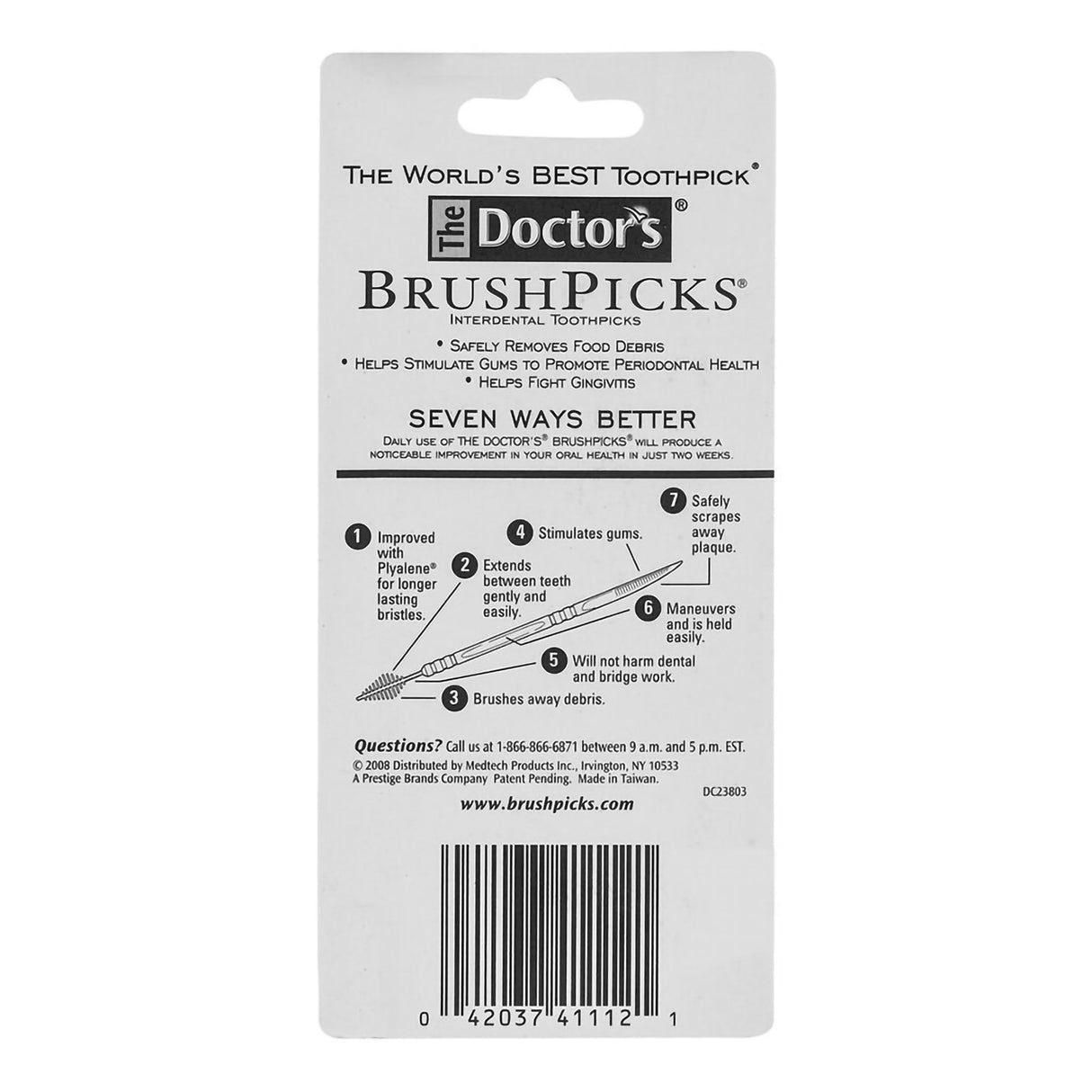 Interdental Toothpick Doctor's® BrushPicks® Unflavored - BeHope