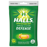 Vitamin C Supplement Halls® Defense Lozenge 25 per Bag Citrus Flavor - BeHope