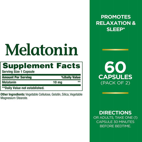 Natural Sleep Aid Nature's Bounty® Melatonin for Healthy Sleep - BeHope