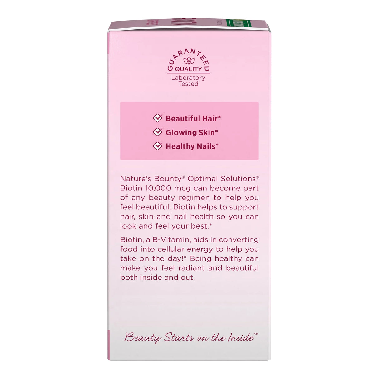 Vitamin Supplement Nature's Bounty® Biotin 10,000 mcg Strength Softgel 90 per Bottle - BeHope