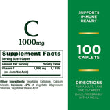 Vitamin C Supplement Nature's Bounty® 1,000 mg Strength Capsule 100 per Bottle - BeHope