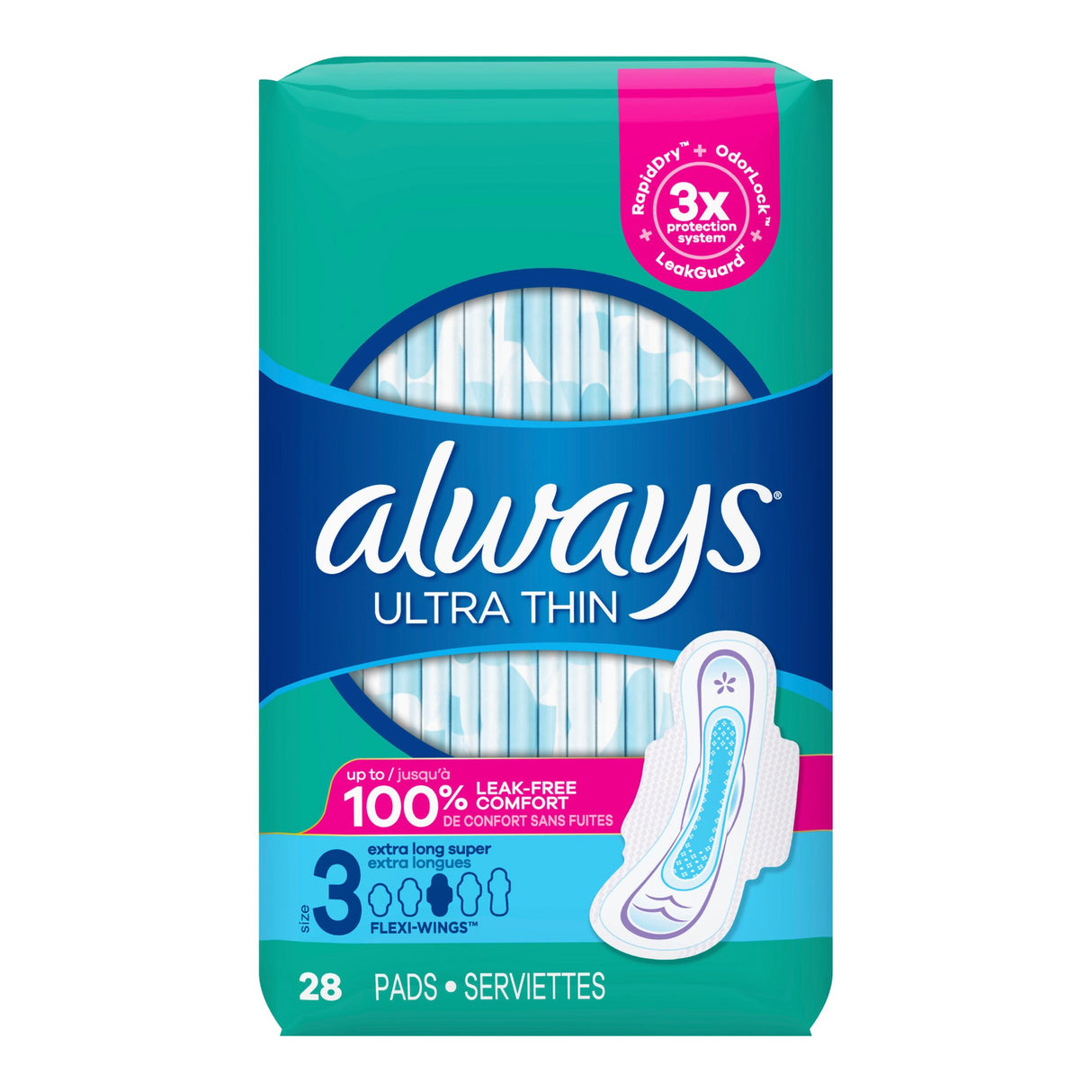 Feminine Pad Always® Ultra Thin With Wings Super Absorbency - BeHope