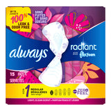 Feminine Pad Always® Radiant Flexfoam With Wings Worry-Free Protection - BeHope