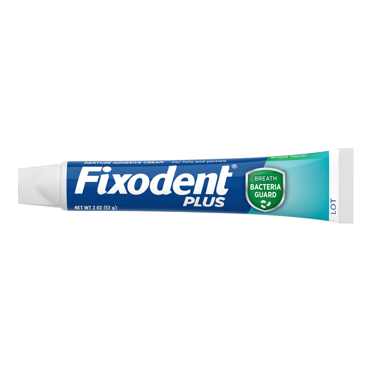 Denture Adhesive Fixodent® Plus Breath Bacteria Guard Cream 2 oz. - BeHope