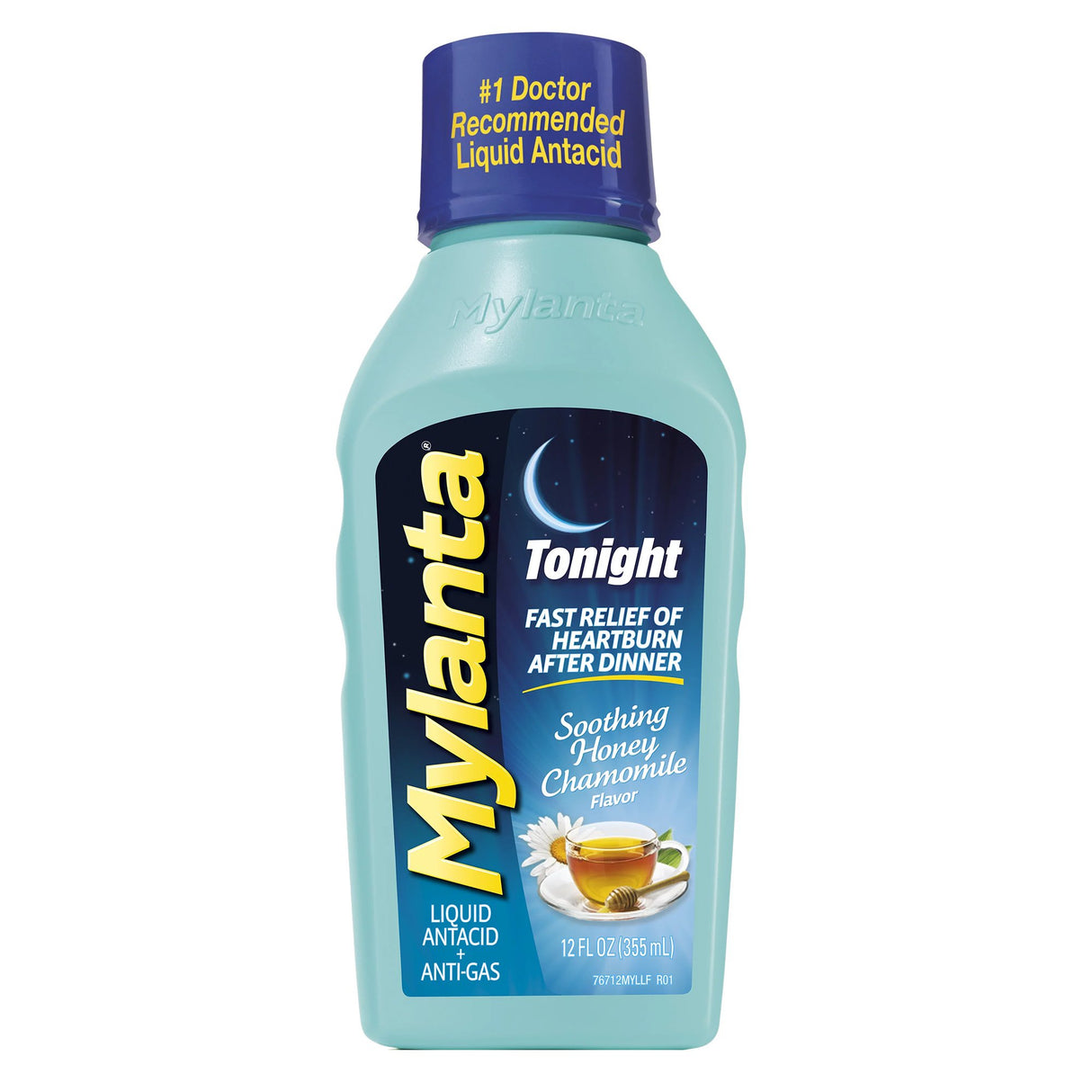 Antacid Mylanta® Tonight 800 mg / 270 mg / 80 mg Strength Liquid 12 oz. - BeHope