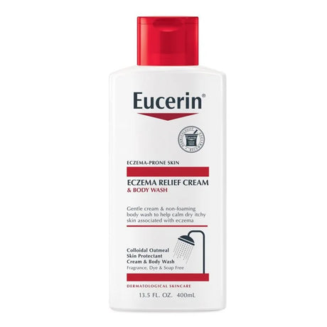 Body Wash Eucerin® Eczema Relief Cream 13.5 oz. Bottle Unscented - BeHope