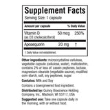 Brain Health Supplement Prevagen® Extra Strength Vitamin D / Apoaequorin 50 mcg - 20 mg Strength Capsule 30 per Bottle - BeHope